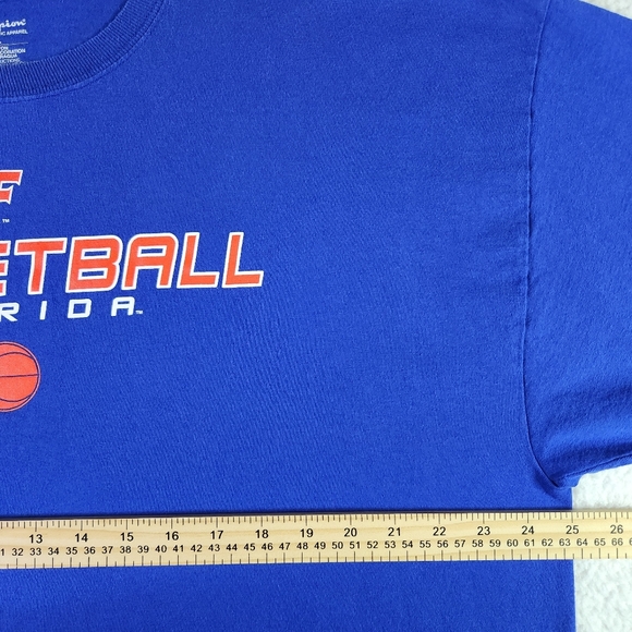 Florida Gators Basketball Champion Shirt XXL Blue NCAA Collegiate Sportswear Tee - Picture 6 of 7